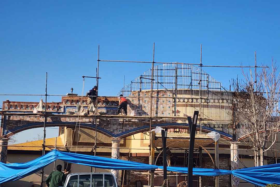 نمای آجر سنتی ساختمان