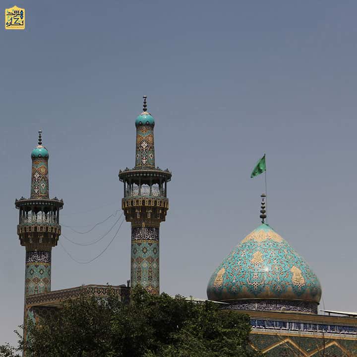 ساخت گنبد گلدسته مسجد آیت الله سیستانی