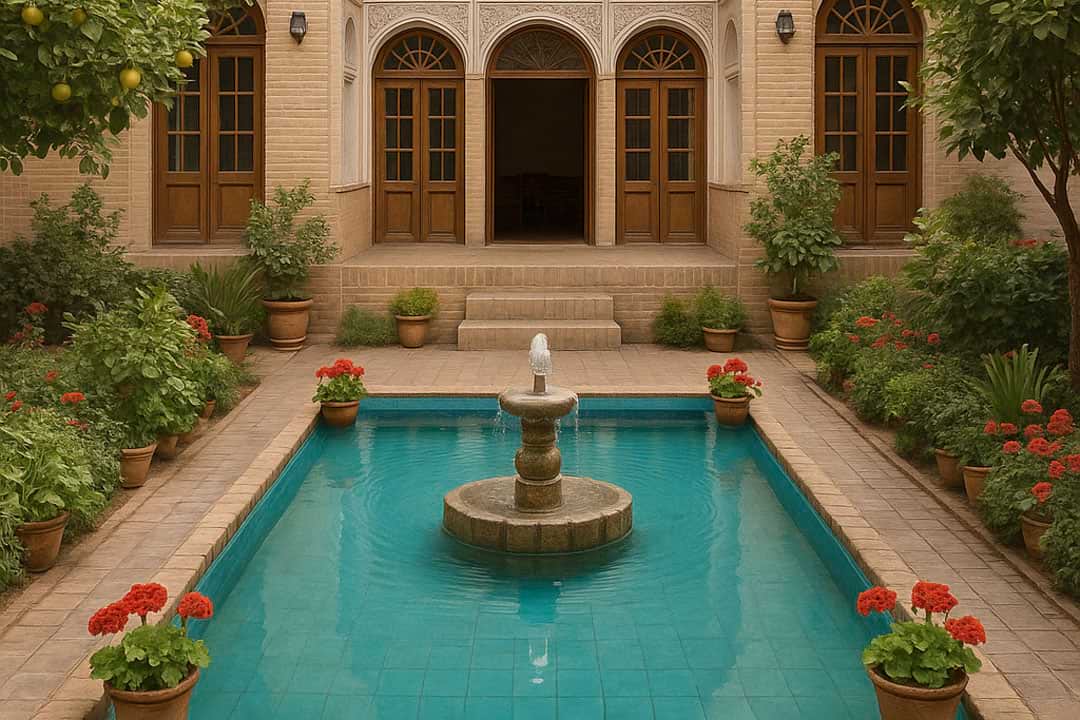 حوض در طراحی باغ سنتی