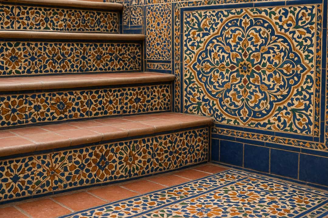 کاشی زیرپله سنتی