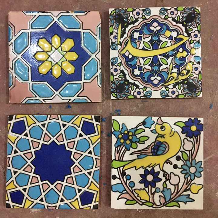 کاشی سنتی لعاب دار