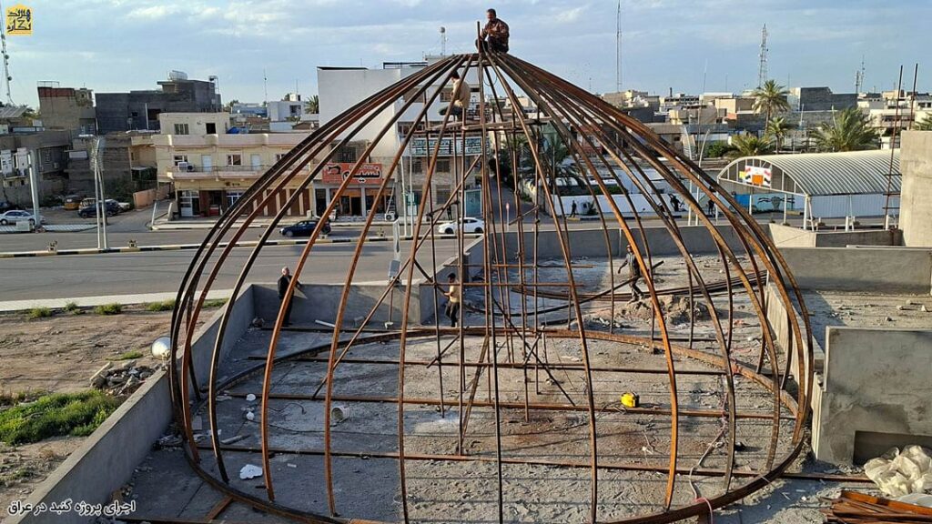مدت زمان ساخت گنبد و گلدسته